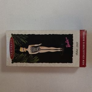 Vintage 1959 Mattel BARBIE Keepsake ornament in original box Collectors series.